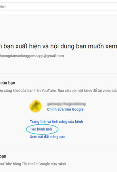 tạo kênh youtube thương hiệu