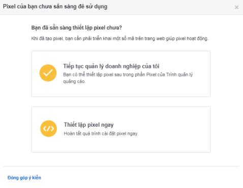 cài đặt Pixel Facebook 